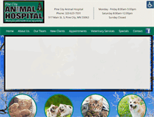 Tablet Screenshot of pinecityanimalhospital.com